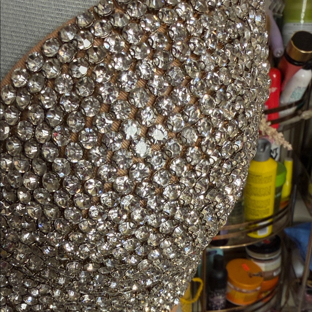 Sparkling Rhinestone Embellished Bra - Picture 3 of 7